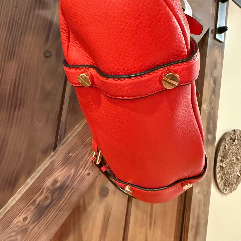 Michael Kors Bold Orange Bedford Satchel - Picture 7 of 11